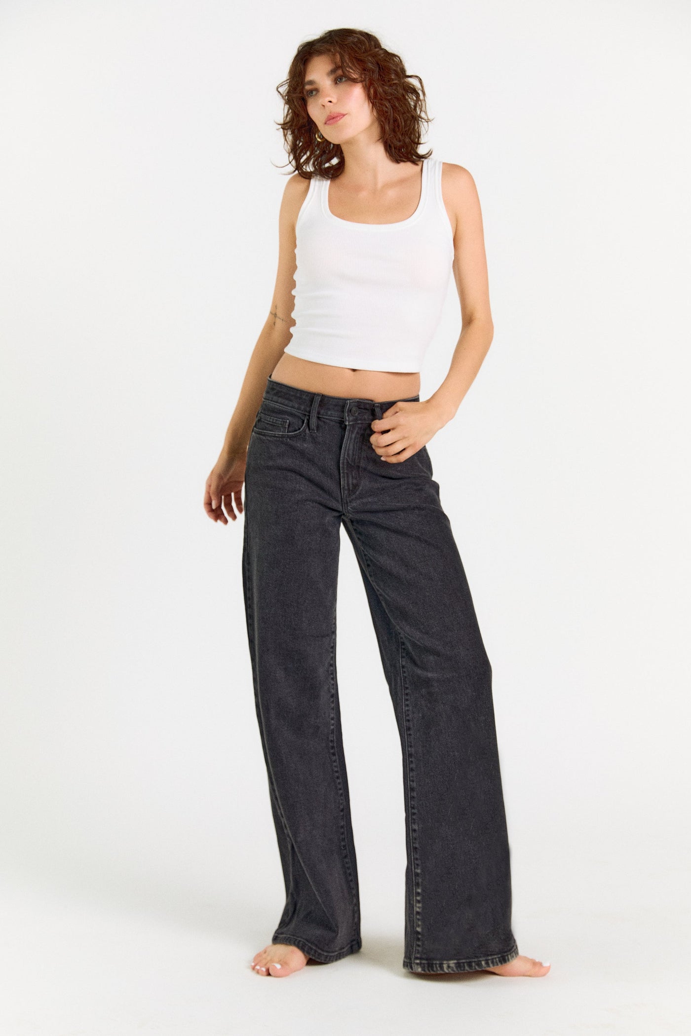 The Rebel Wide Leg - Carbon - Glamourous Grace