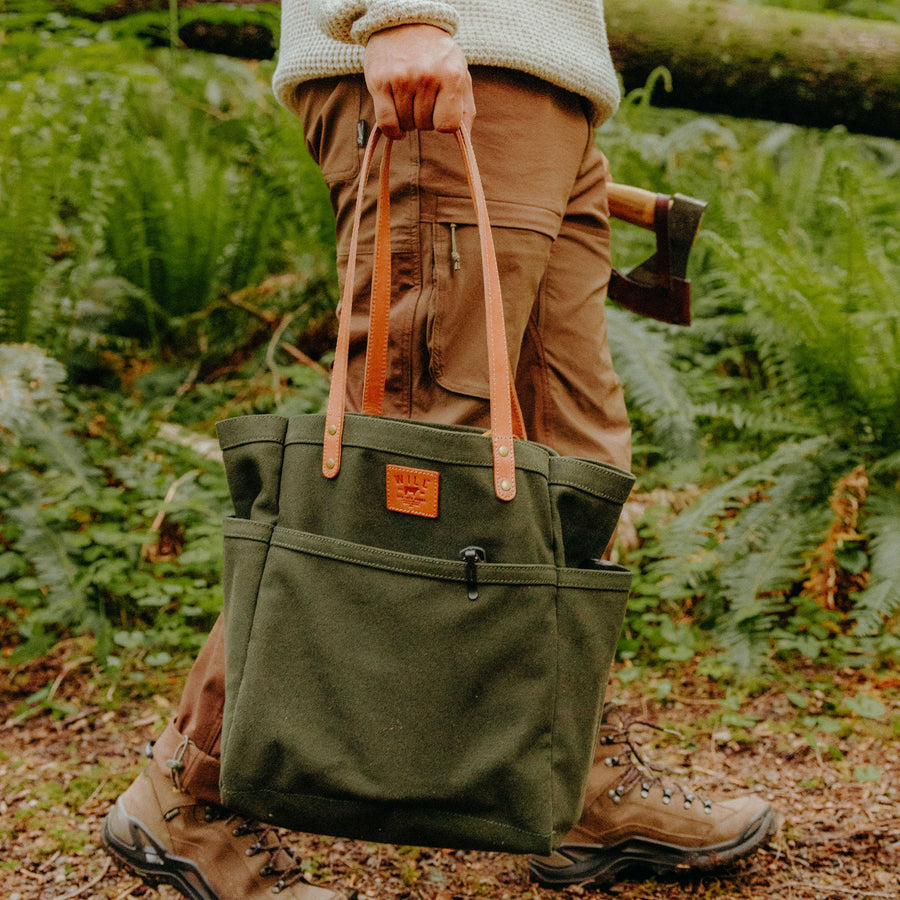 Waxed Canvas Work Tote - Glamourous Grace