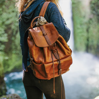 Rainier Leather Backpack - Glamourous Grace