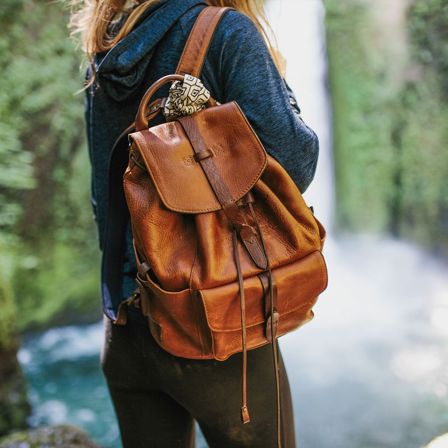 Rainier Leather Backpack - Glamourous Grace