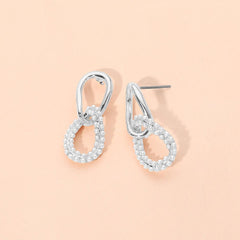 Pearl Link Drop Earrings