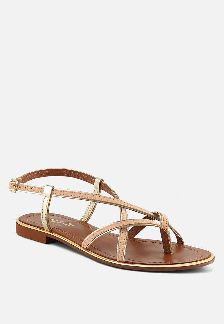 Pheobe Strappy Flat Sandals - Glamourous Grace