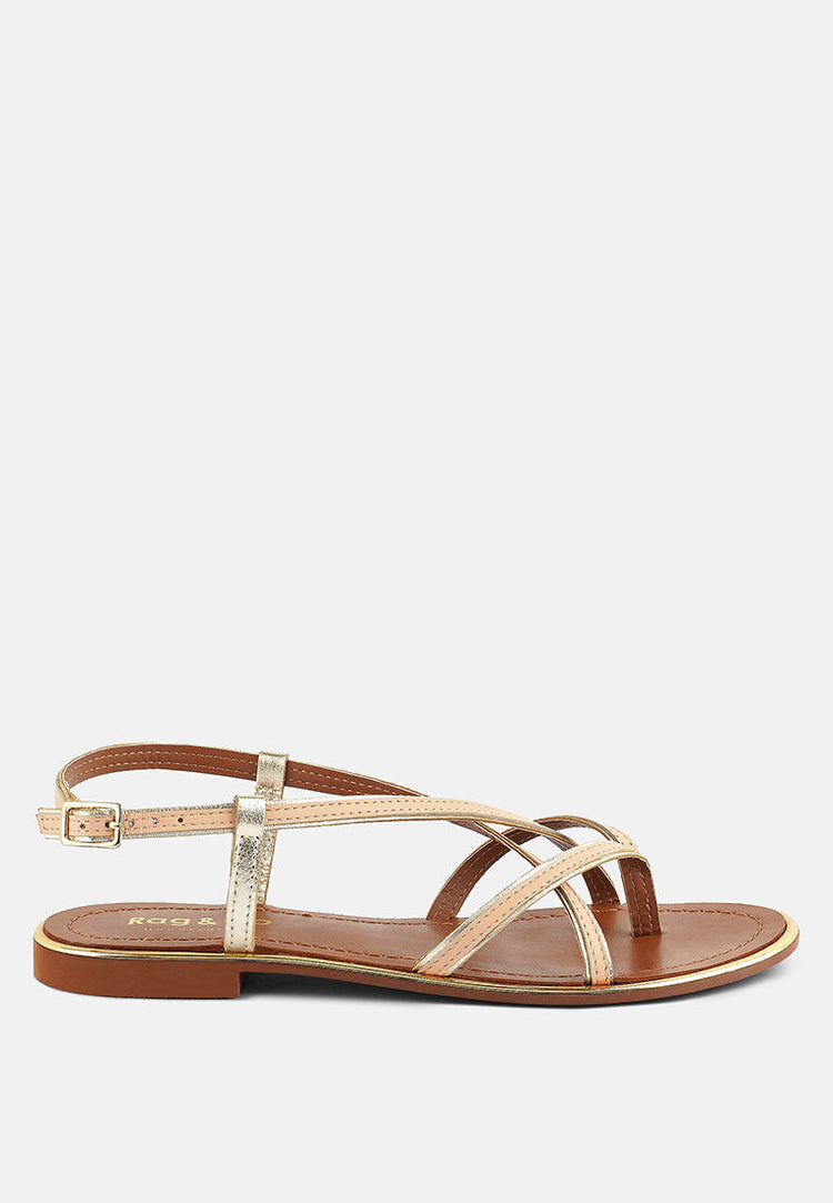 Pheobe Strappy Flat Sandals - Glamourous Grace