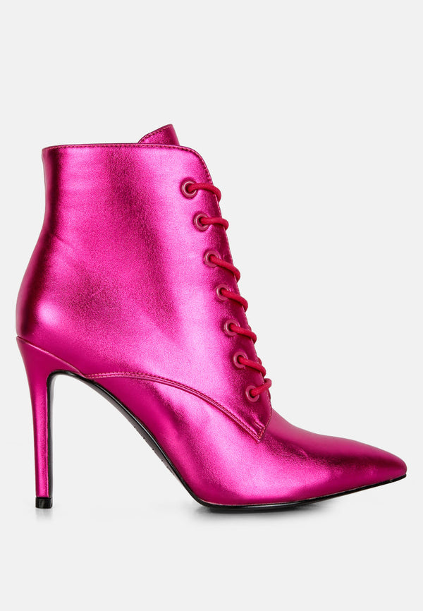Piet Metallic Stiletto Ankle Boot - Glamourous Grace