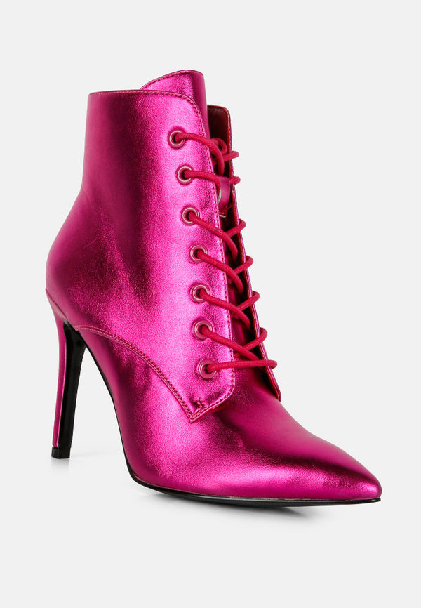 Piet Metallic Stiletto Ankle Boot - Glamourous Grace