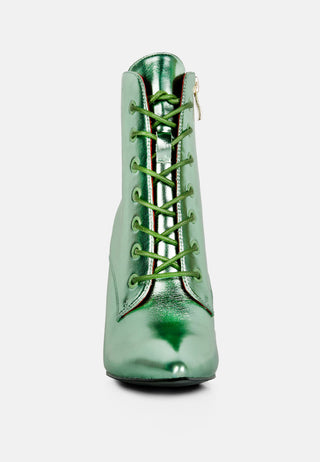 Piet Metallic Stiletto Ankle Boot