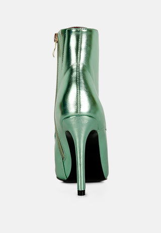 Piet Metallic Stiletto Ankle Boot