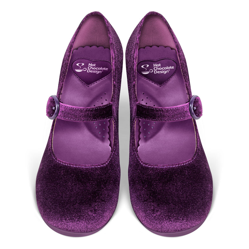 Plum Elixir Women's Mary Jane Mid Heels - Glamourous Grace