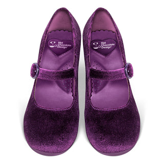 Plum Elixir Women's Mary Jane Mid Heels