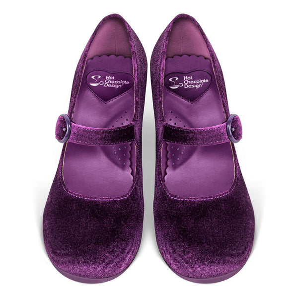 Plum Elixir Women's Mary Jane Mid Heels - Glamourous Grace