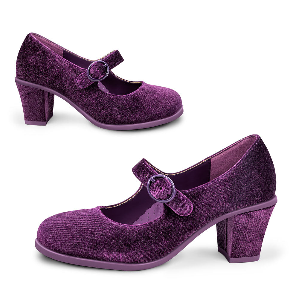 Plum Elixir Women's Mary Jane Mid Heels - Glamourous Grace