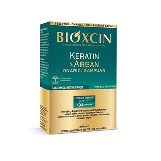 Bioxcin Keratin & Argan Repair Shampoo - Nourishing, Moisturizing, and Repairing Hair Loss Treatment for All Hair Types - Glamourous Grace