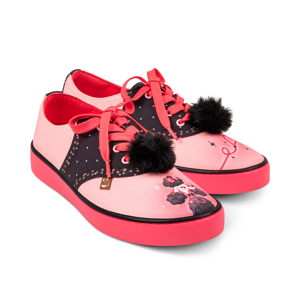 Poodle Perfect Women's Casual Sneakers - Glamourous Grace