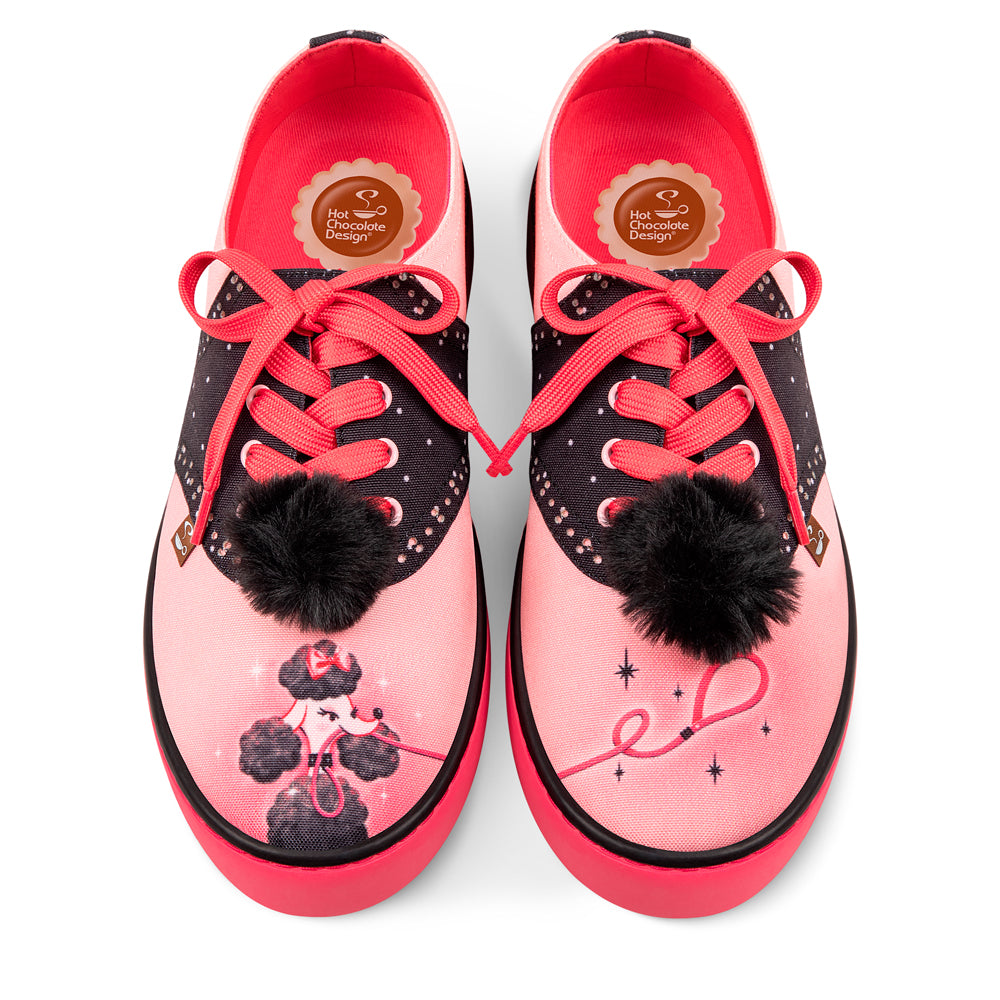 Poodle Perfect Women's Casual Sneakers - Glamourous Grace