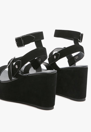 Portia Leather Wedge Sandal