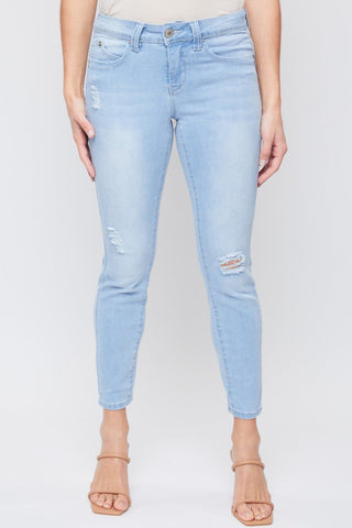 Women's Petite WannaBettaButt Mid Rise Skinny Jeans