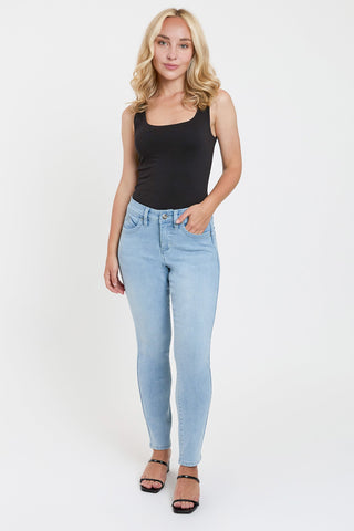 Women's Petite Curve Confidence  Mid Rise Skinny