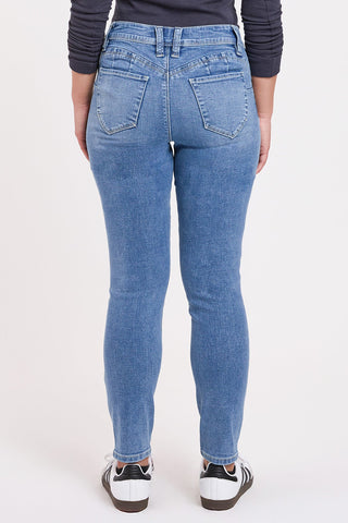 Women's Petite Curve Confidence  Mid Rise Skinny