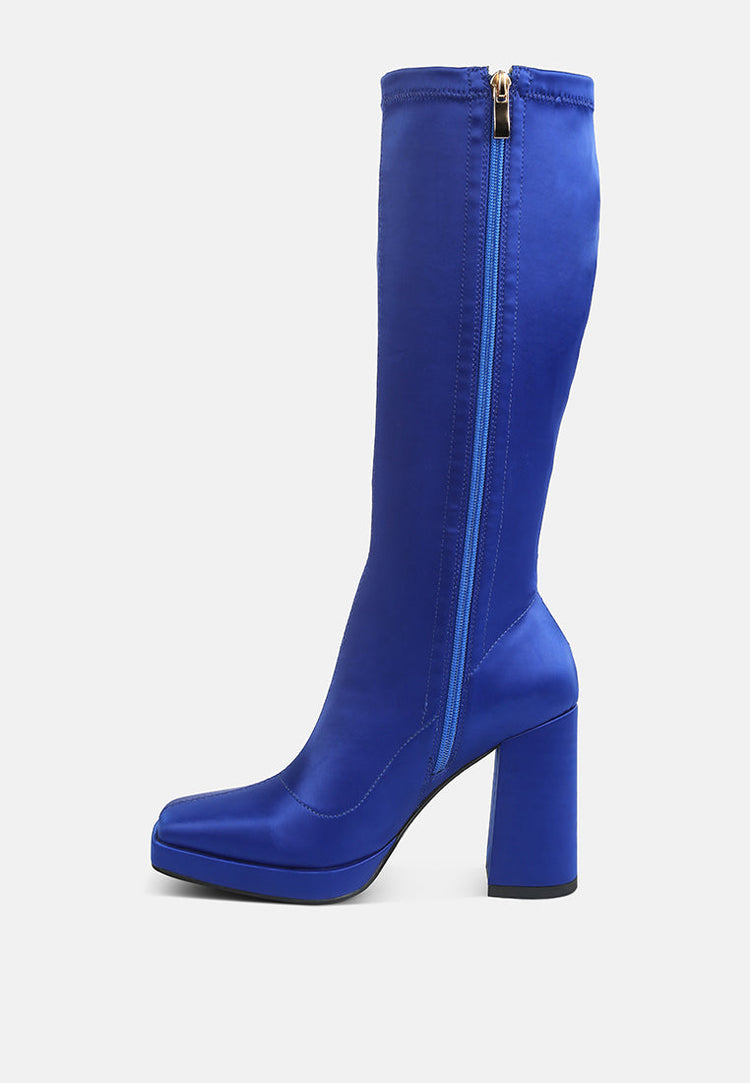 Presto Stretchable Satin Long Boot
