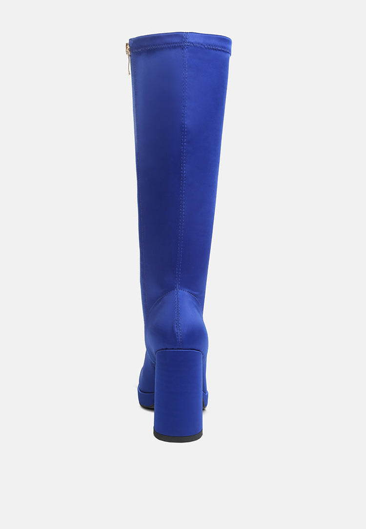 Presto Stretchable Satin Long Boot