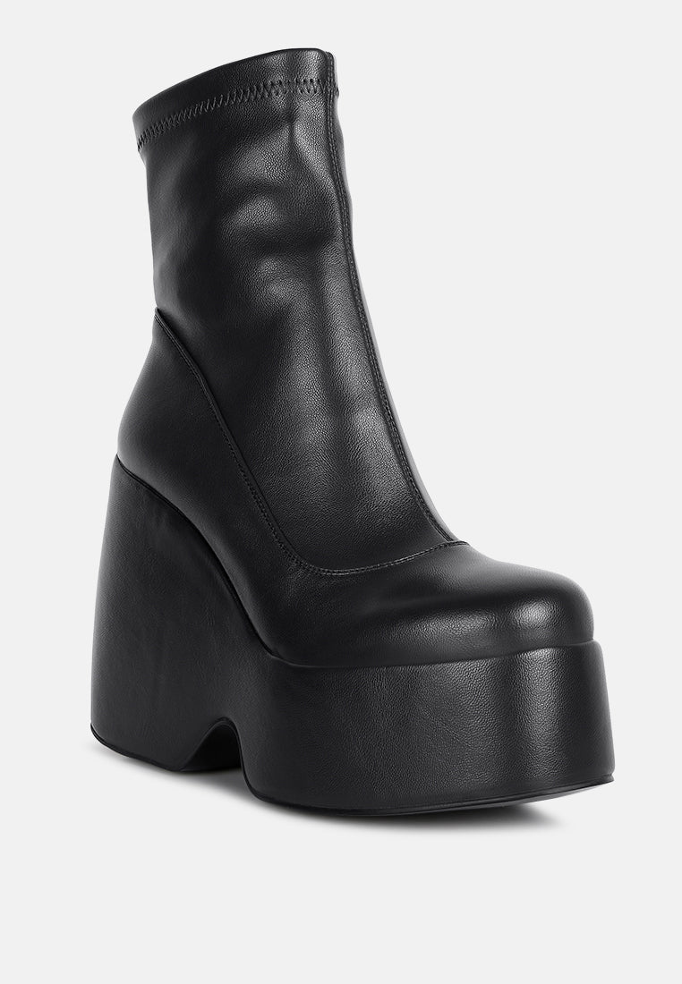 Purnell High Platform Ankle Boots - Glamourous Grace