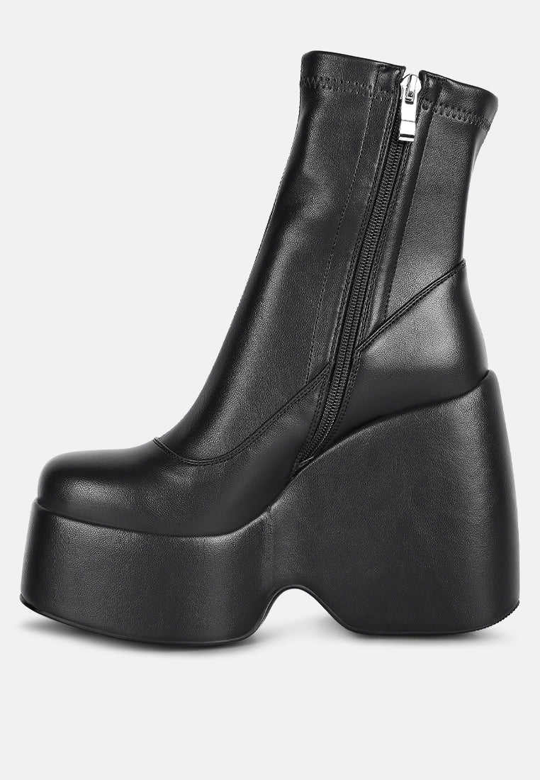 Purnell High Platform Ankle Boots - Glamourous Grace