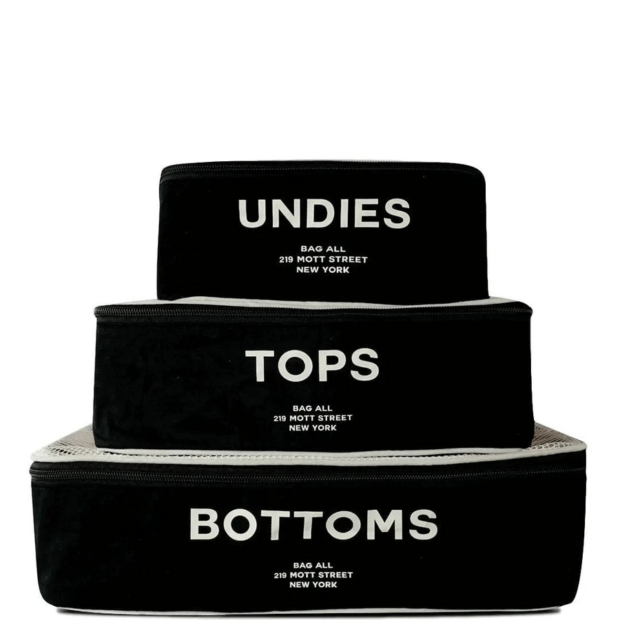 Best Packing Cubes, 3-pack – Black - Glamourous Grace