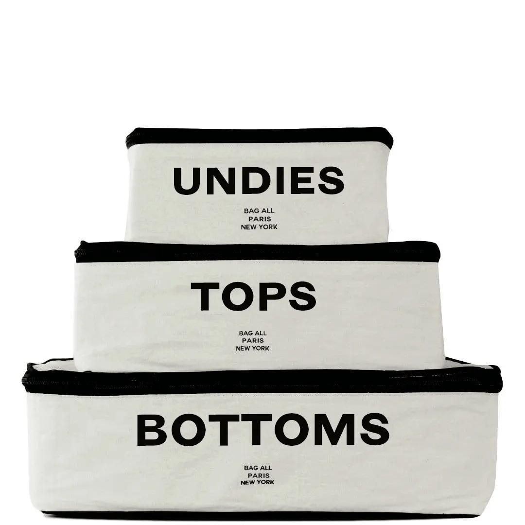 Best Packing Cubes, 3-pack – Cream - Glamourous Grace