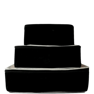 Personalized Packing Cubes, 3-pack – Black - Glamourous Grace