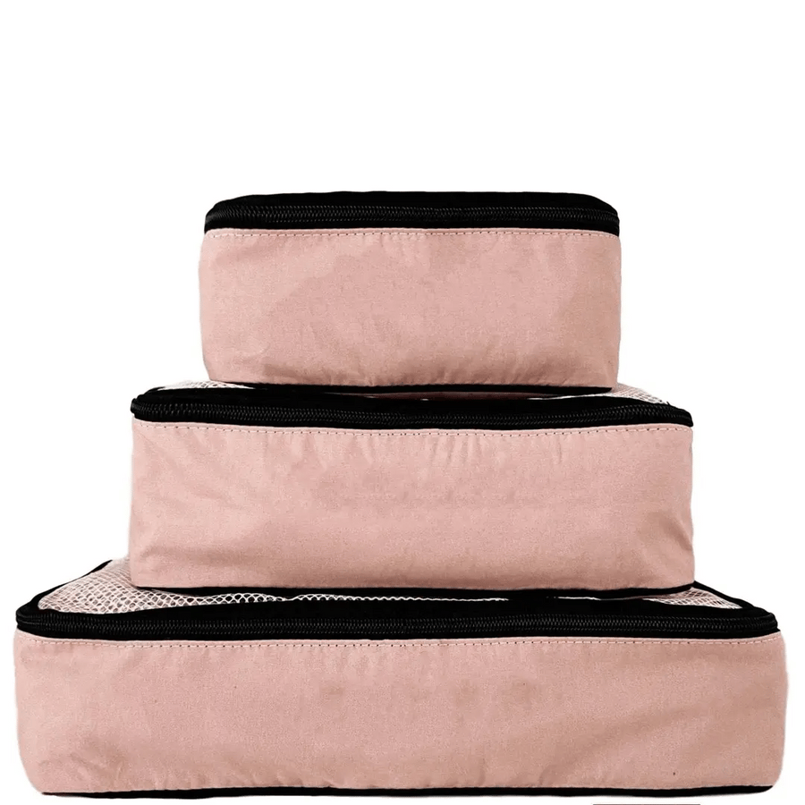 Personalized Packing Cubes, 3-pack – Pink/Blush - Glamourous Grace