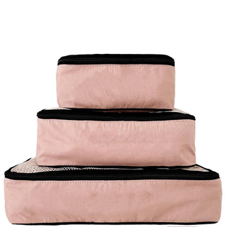 Personalized Packing Cubes, 3-pack – Pink/Blush - Glamourous Grace