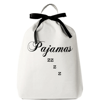 Pajamas Zzzz Travel Bag – Cream - Glamourous Grace