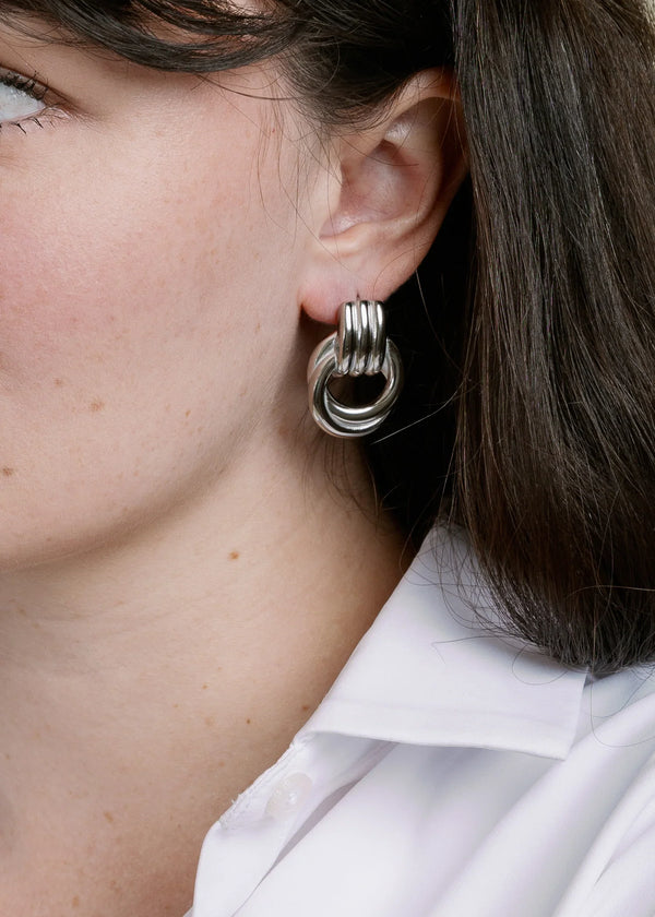 Pamela Silver Earrings - Glamourous Grace