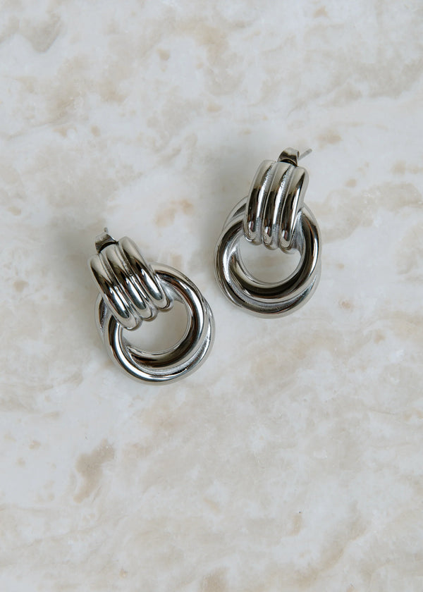 Pamela Silver Earrings - Glamourous Grace