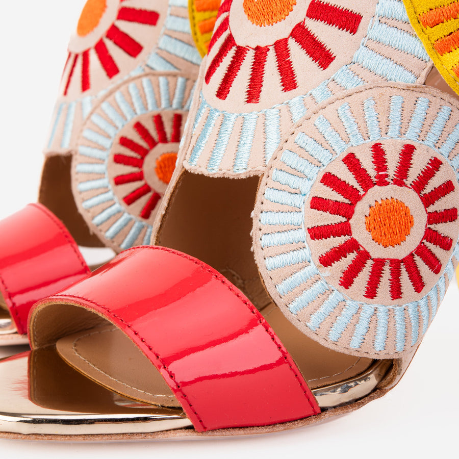 The Parama Yellow Leather Ankle Strap Women Sandal - Glamourous Grace