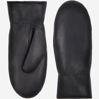 Paris (black) – Sheepskin leather mittens with lambswool lining and touchscreen feature - Glamourous Grace