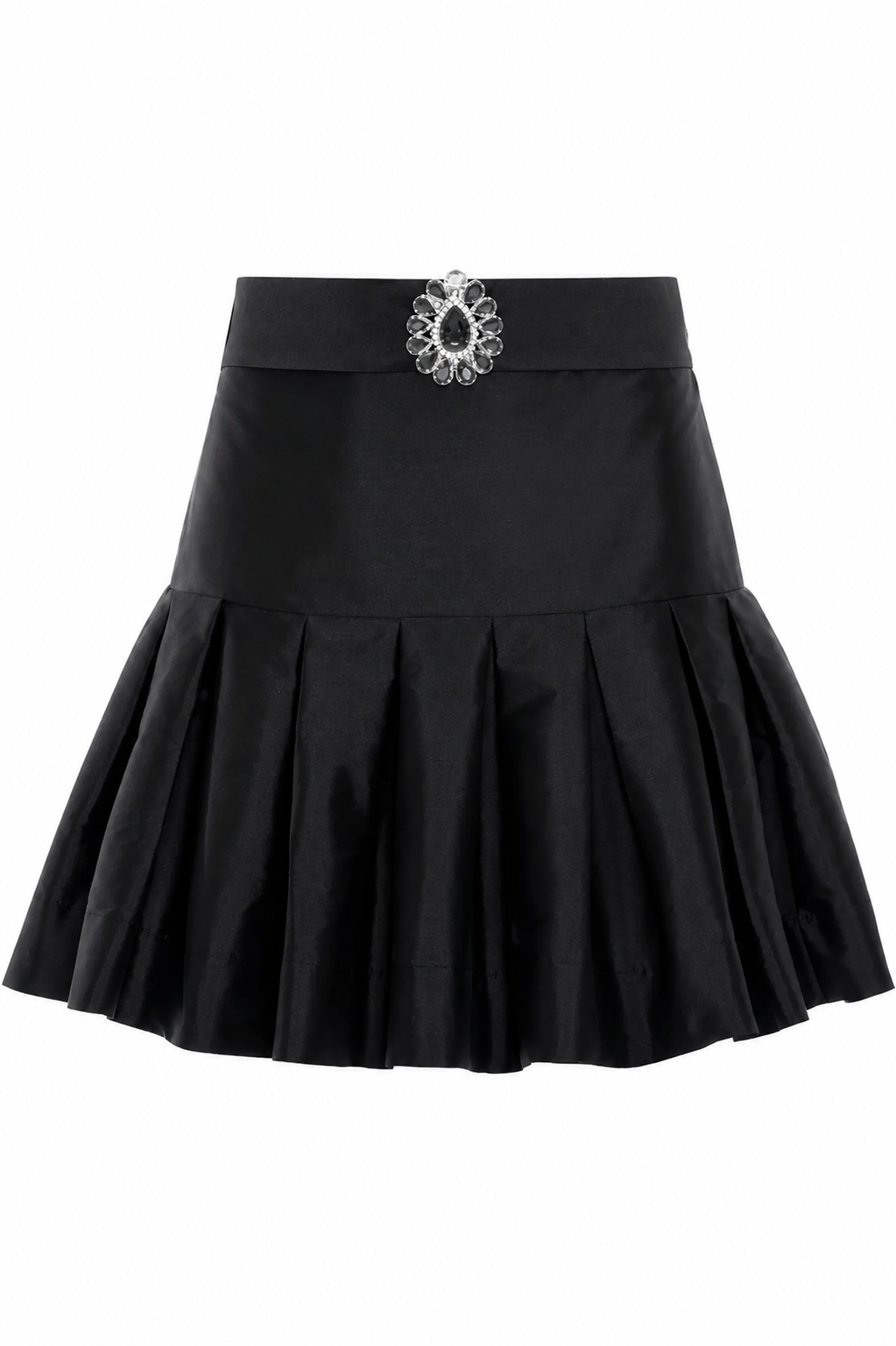 Taffeta Bloom Mini Skirt – Black (Final Sale) - Glamourous Grace