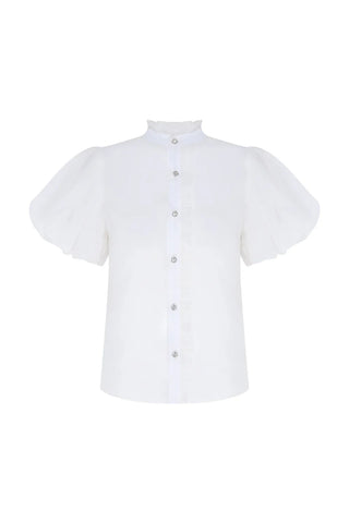 Taffeta Bloom Shirt – Off White (Final Sale) - Glamourous Grace