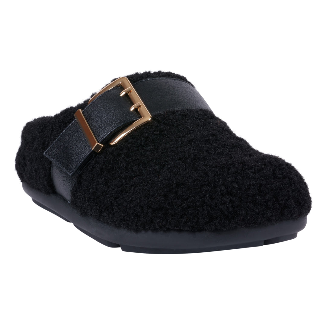 Women's Patsy Black Flat - Glamourous Grace
