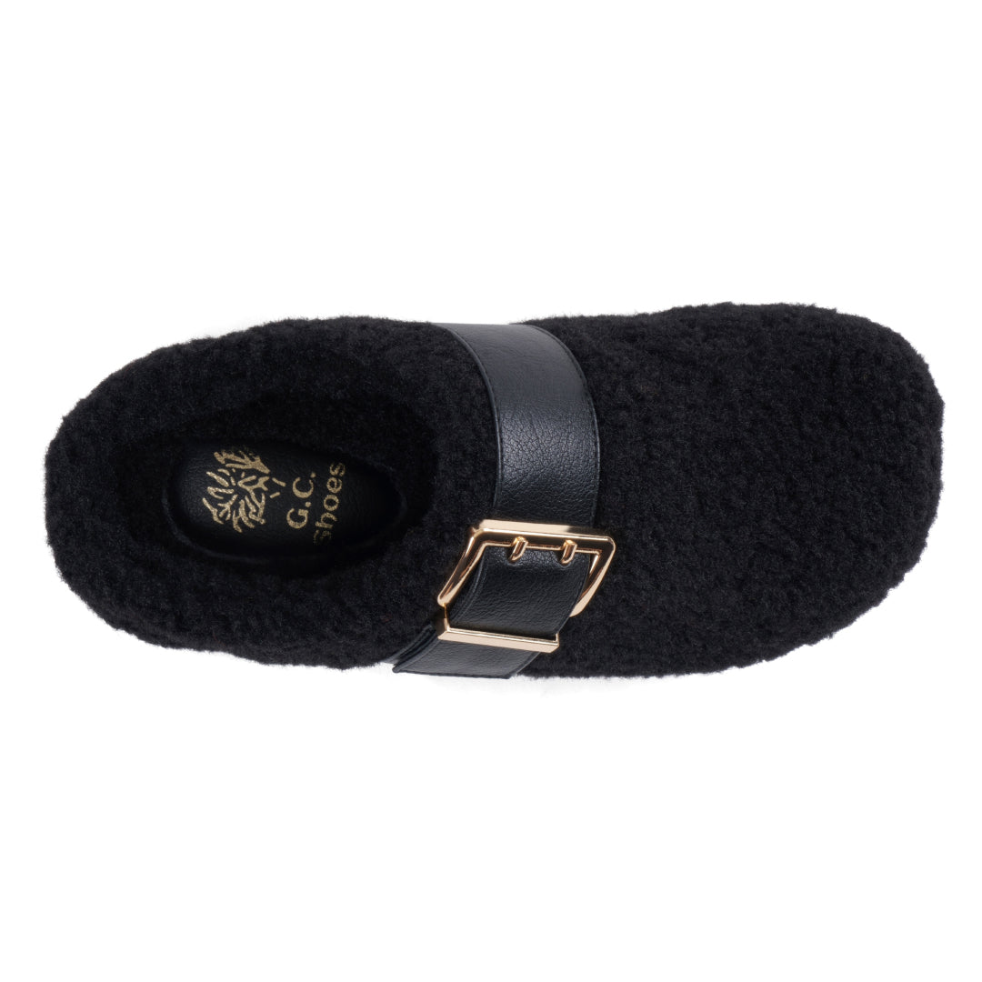 Women's Patsy Black Flat - Glamourous Grace