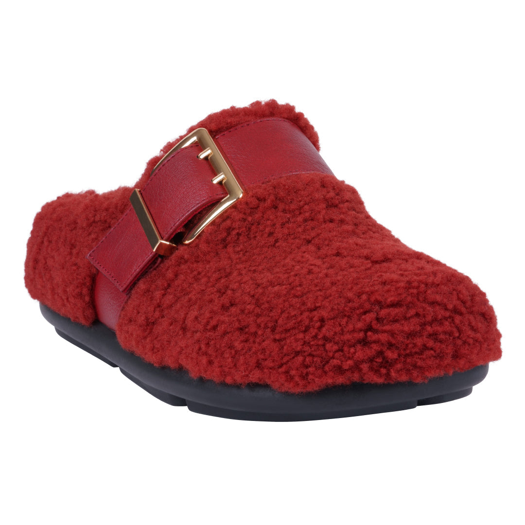 Women's Patsy Burgundy Flat - Glamourous Grace