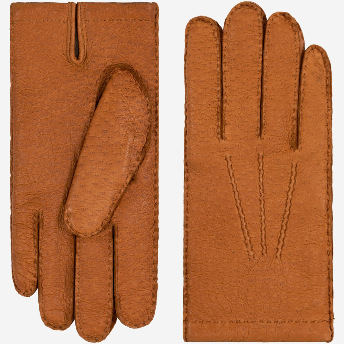 Antonio (brown) – Luxurious Italian peccary leather gloves with cashmere lining - Glamourous Grace