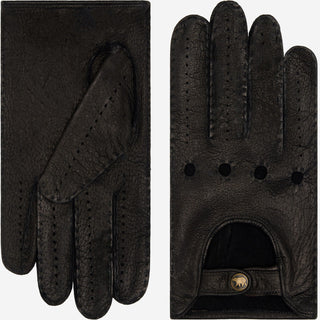Raffaella (black) – Luxurious Italian peccary driving gloves - Glamourous Grace