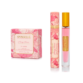 Peony Flower Eau de Toilette & Travel Spongette - Glamourous Grace