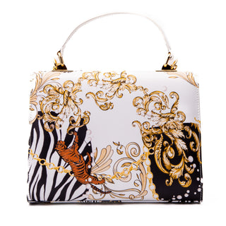 The Perugia White Leather Handbag
