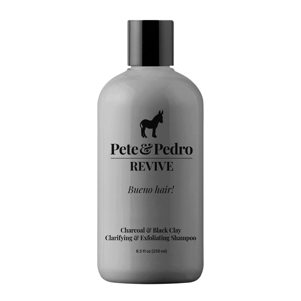 Pete & Pedro REVIVE Black Clay & Charcoal Clarifying & Exfoliating Scalp Shampoo - Glamourous Grace