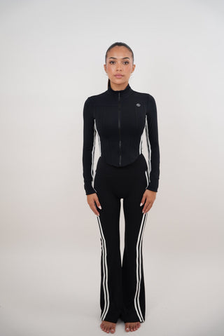 I Am Motivated Black Flare Pant