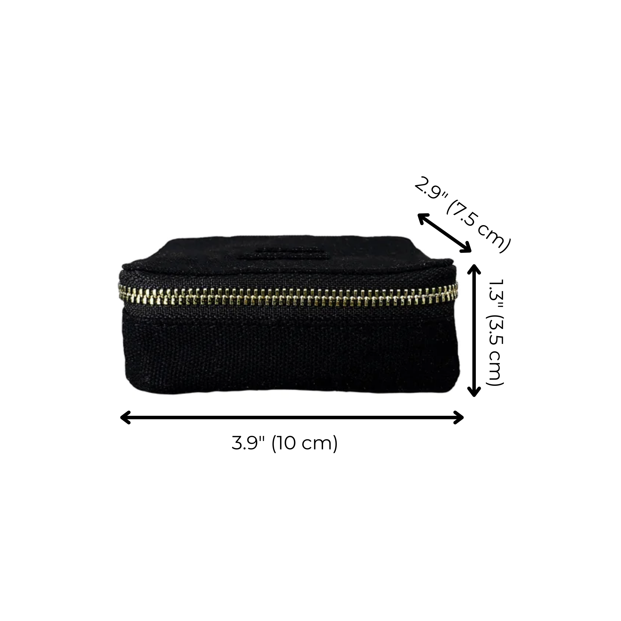 Weekly Pill Organizer Case – Small – Black - Glamourous Grace