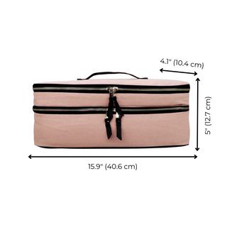 Double Hair Tools Travel Case – Pink/Blush - Glamourous Grace