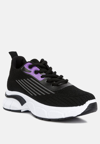 Neolyne Lug Sole Athletic Sneakers - Glamourous Grace